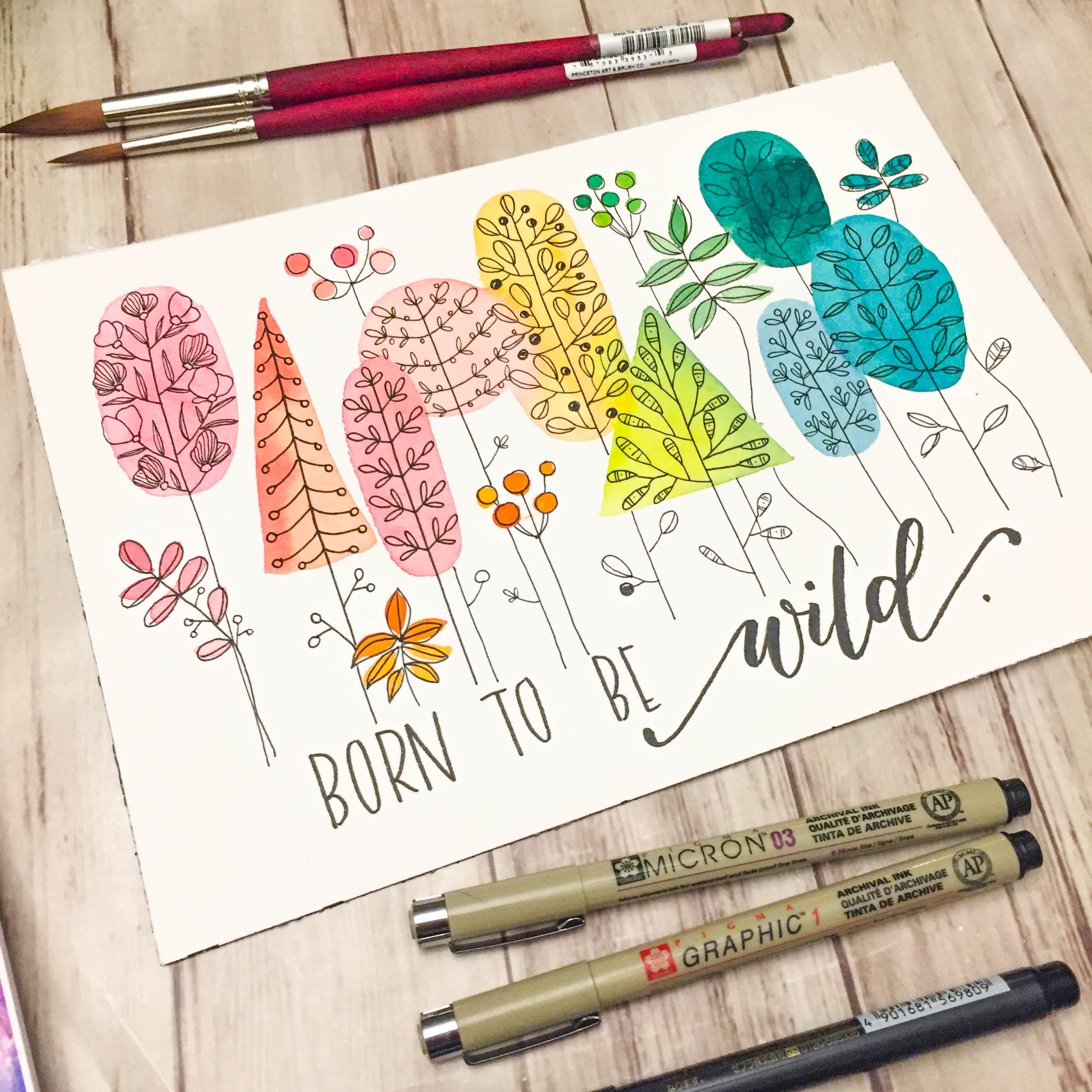 I love using Micron pens in my watercolor paintings : r/Watercolor