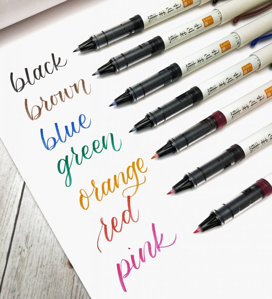Watercolor Brush Lettering Pens - Gorgeous Rich Color